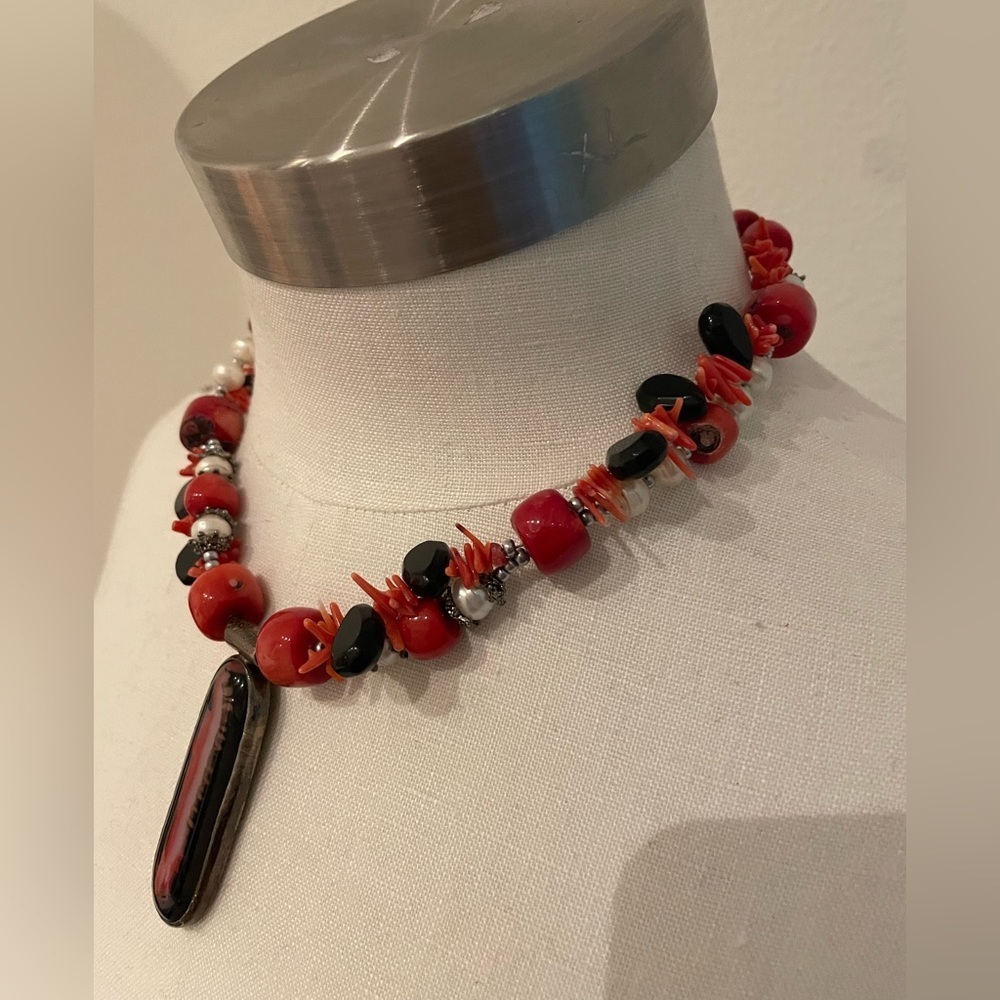 Red necklase No brand , Boutique - Picture 2 of 5